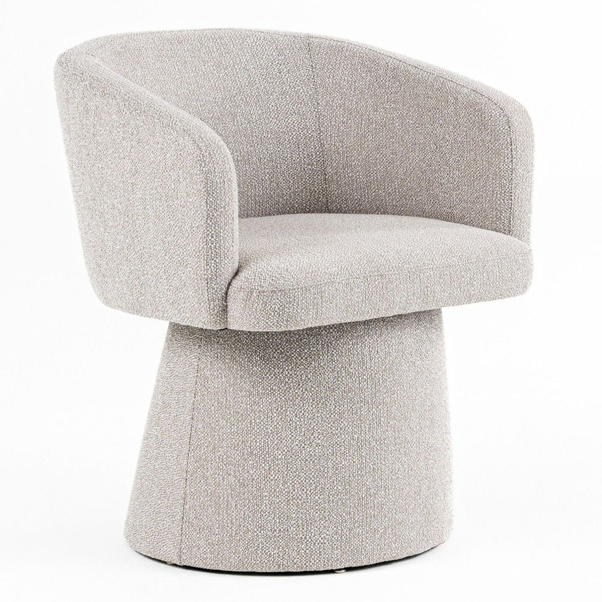 Martie Modern Light Grey Fabric Dining Chair