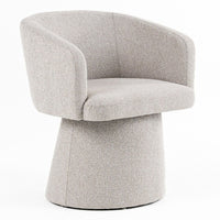 Martie Modern Light Grey Fabric Dining Chair