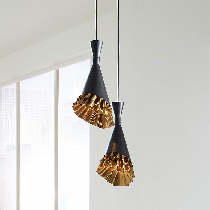 Shuffle Black & Gold Pendant Lamp