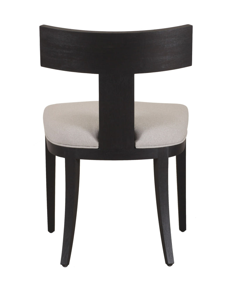 Rowan Modern Beige Linen + Black Walnut Dining Chair (Set of 2)