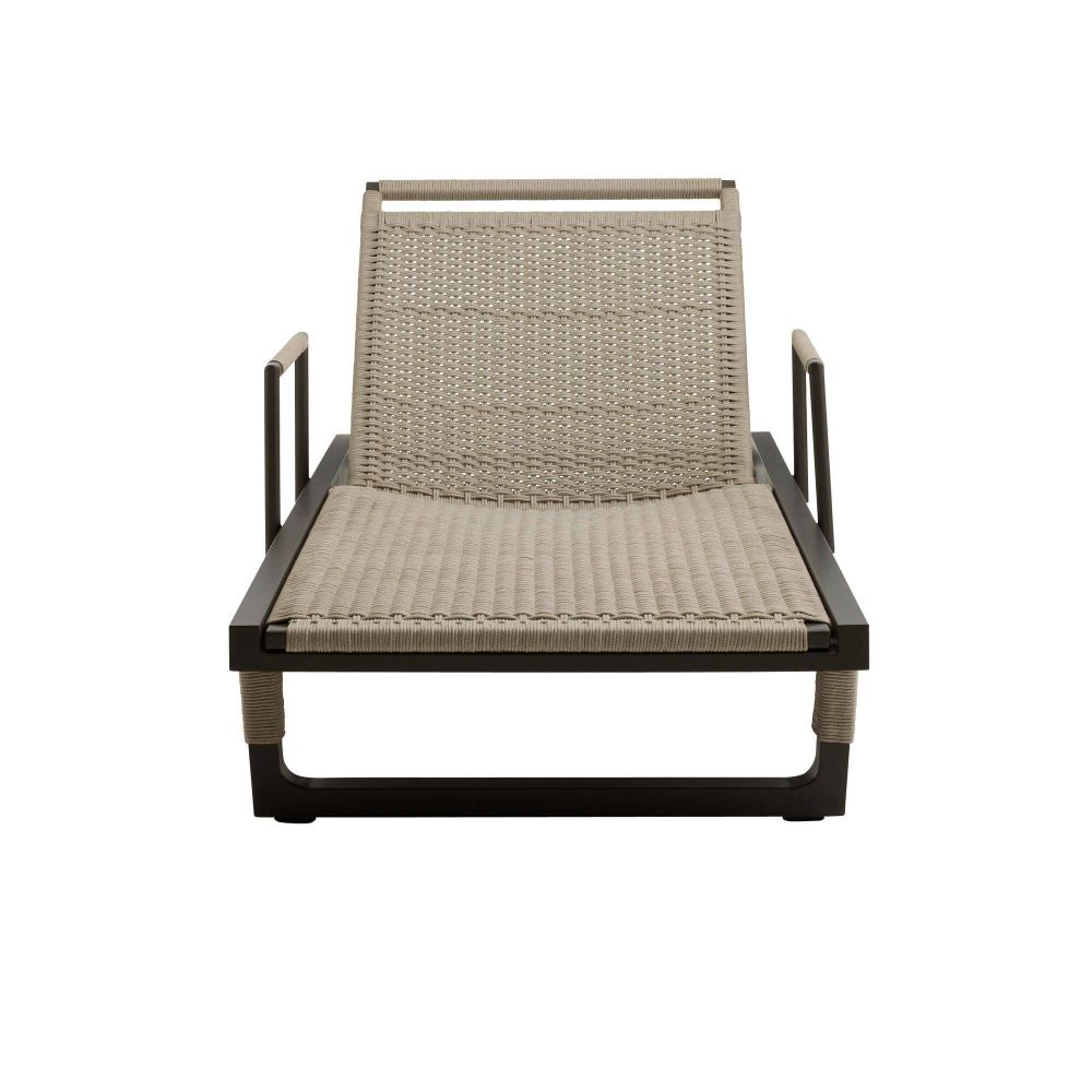 Daytona Outdoor Buff Dutch Weave Armed Lounge Chair