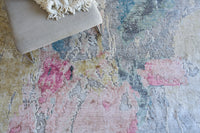 Audrina Silver/Blush Artist's Area Rug