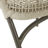 Enzo Buff Plain Weave Outdoor Dining Chair