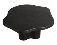 Bellona Black Solid Acacia Wood Dining Table