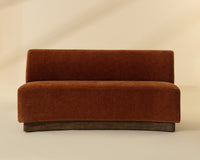 Cinder 66.75" Opera Spice Upholstered Dining Banquette