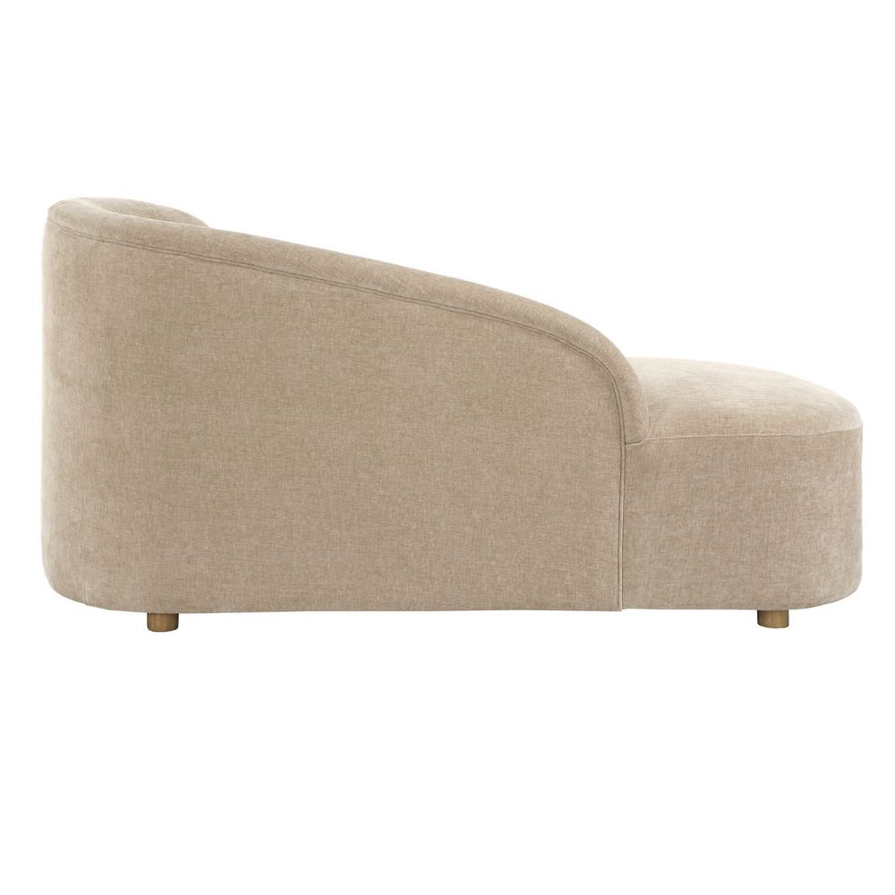 Lila Velvet Arm Chaise Lounge