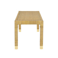 Eden Cream Linen Bench
