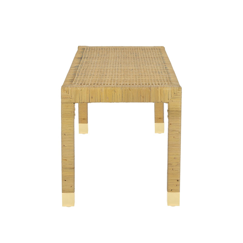 Eden Cream Linen Bench