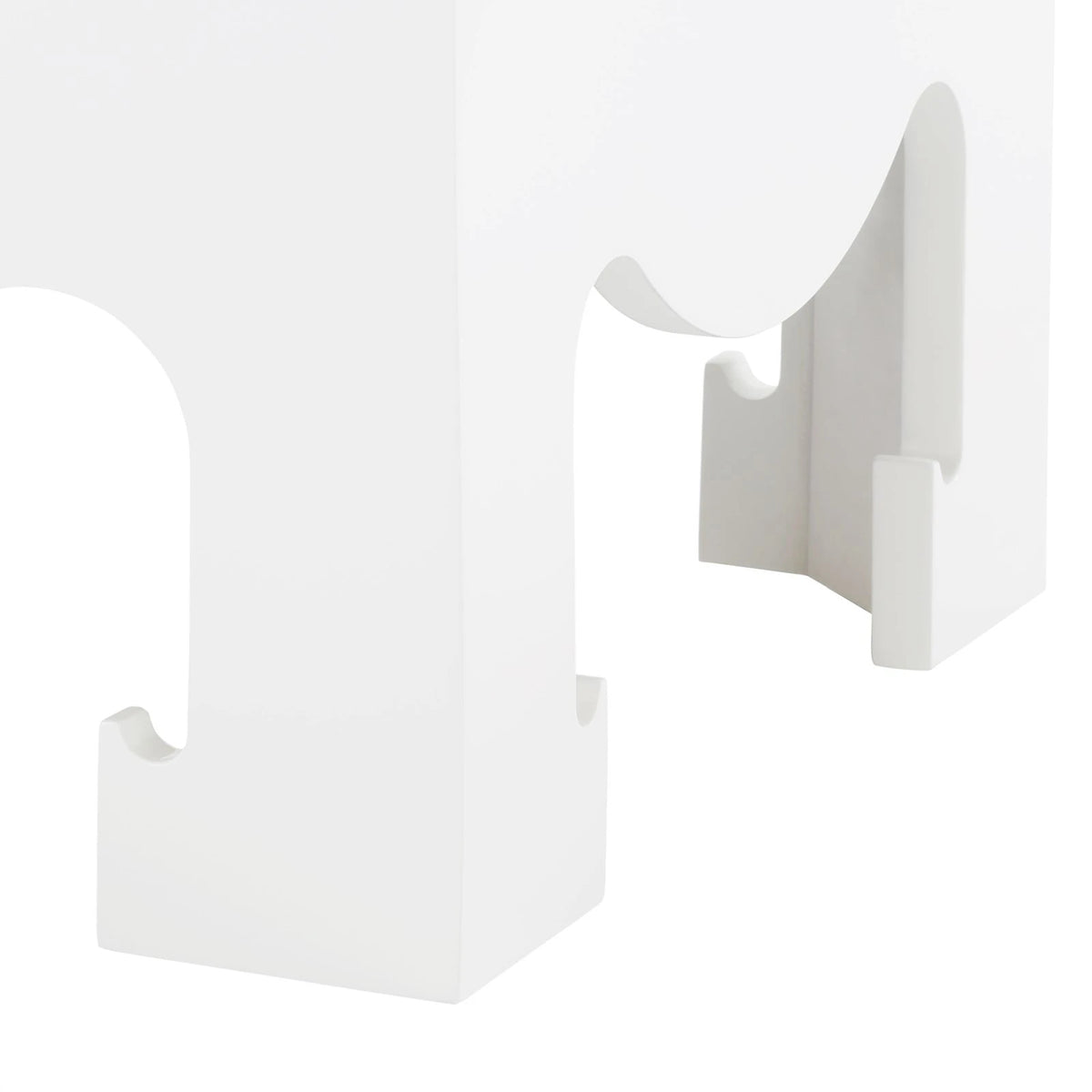 Maylee 26" White & Gold End Table/Nightstand
