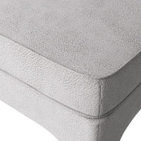 Ava 37" Ottoman Stone Bouclé