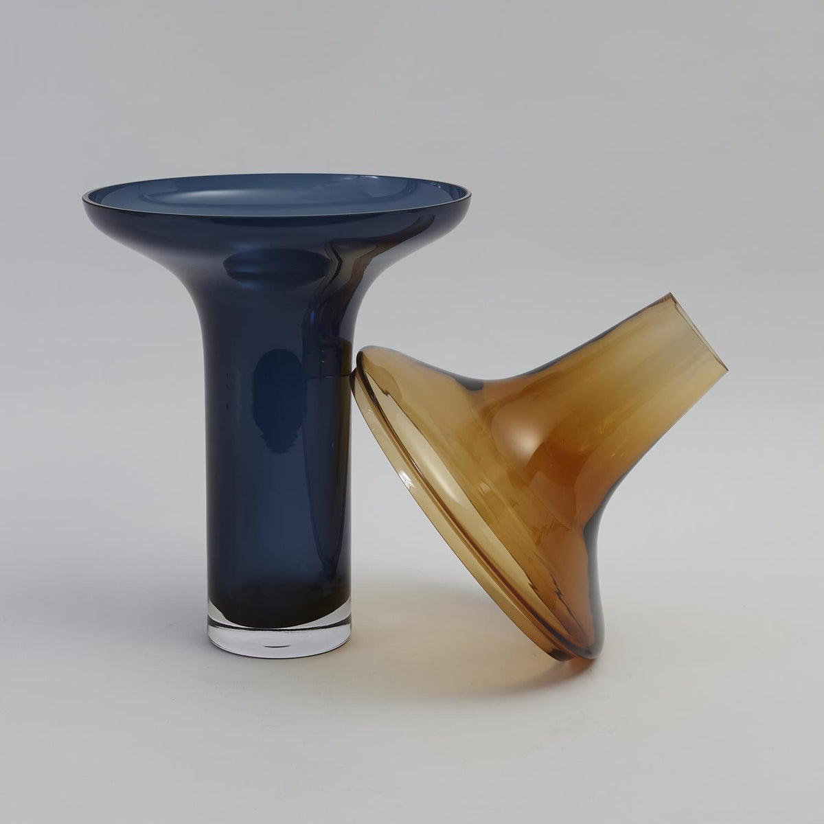 Lowell Amber/Cobalt Vase (4 Sizes Available)