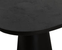 Celica 55" Matte Black Concrete Indoor/Outdoor Dining Table