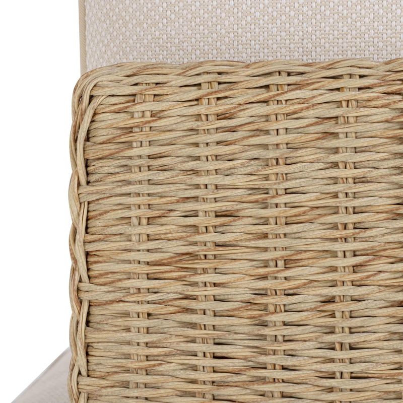 Mora 96" Cream Outdoor Sofa