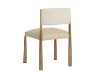 Bayard Oatmeal & Antique Brass Dining Chair (Set of 2)