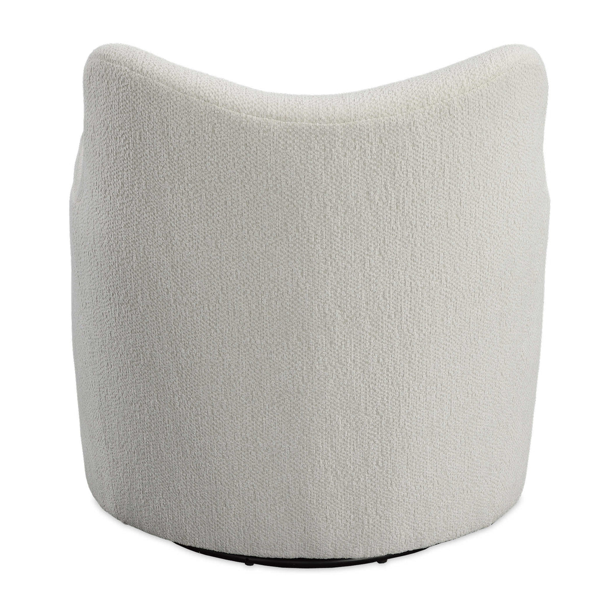 Geovanna Cream Chenille Swivel Chair