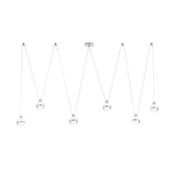 Noble 82" Crystal & Chrome Multi-Drop Chandelier