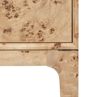 Ardia Honey Blonde Burl Console Table