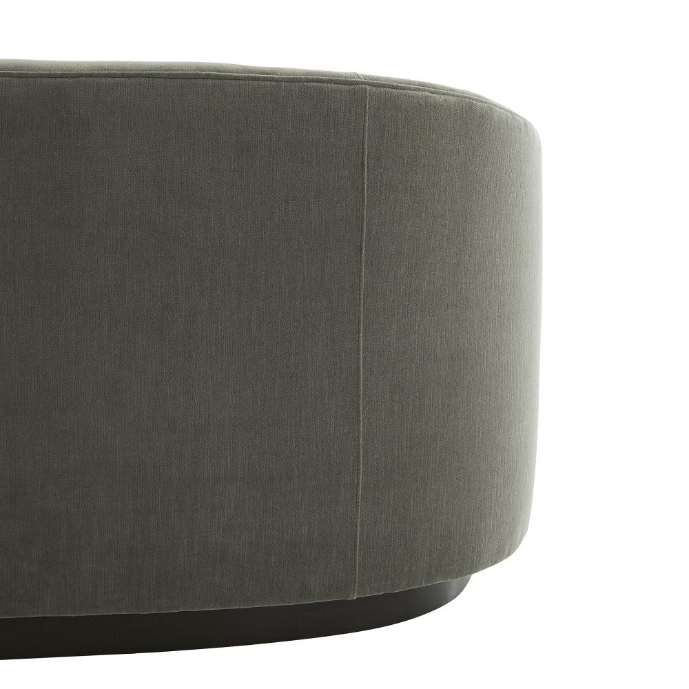 Emilee 108" Sharkskin Velvet Grey Ash Sofa