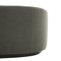 Emilee 108" Sharkskin Velvet Grey Ash Sofa