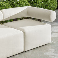 Verah White Outdoor Corner Modular Sofa