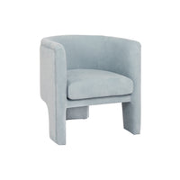 Georgina Chenille Light Blue Accent Chair