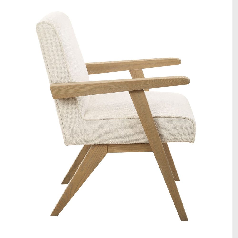 Marigold Snow & Oak Dining Arm Chair