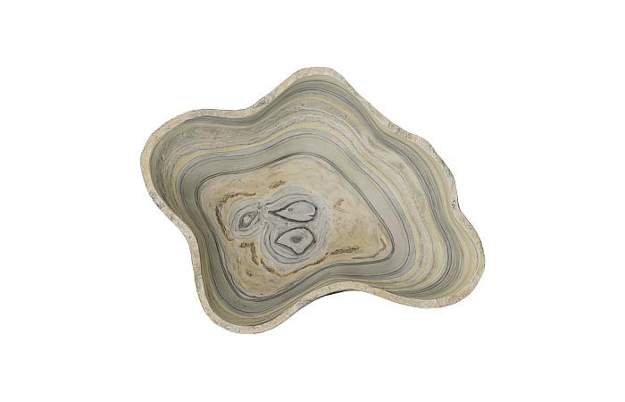 Ivy Cast Grey Onyx Bowl, Faux Finish