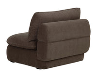 Oressa Brown Modular Armless Chair