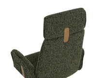 Kalev Plush Fabric & Gold Desk Chair