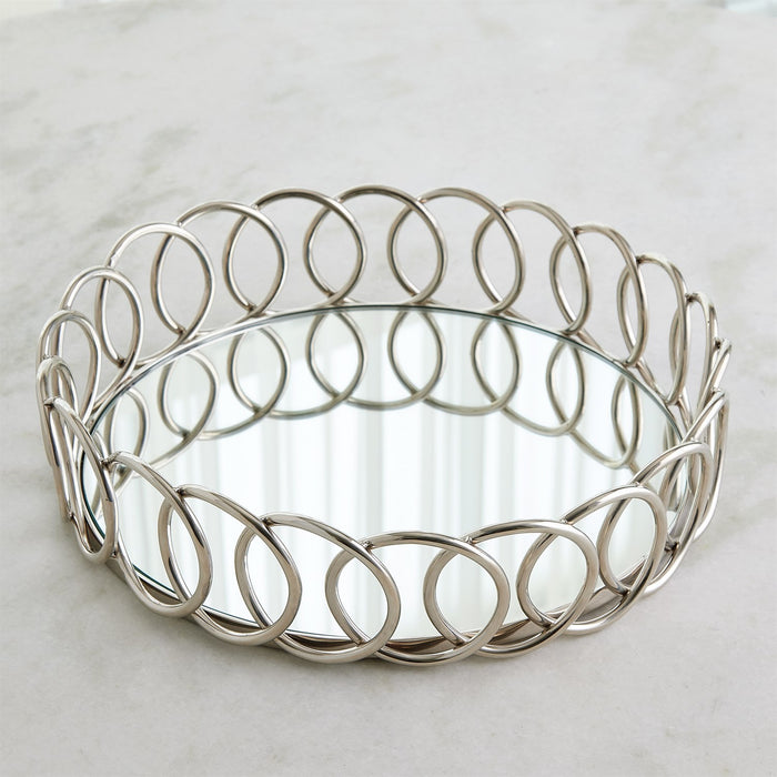 Bree 16" Silver Tray