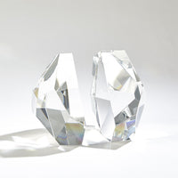 Cherie S/2 Clear Crystal Bookends