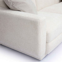 Arabella 105.5" Cream Chenille Modular L-Sectional