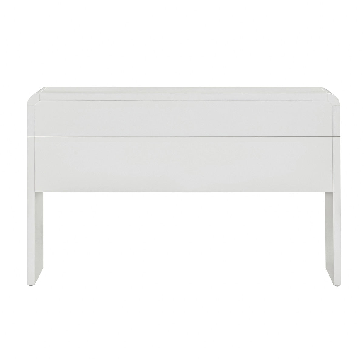 Ameline White Rattan Console/Desk
