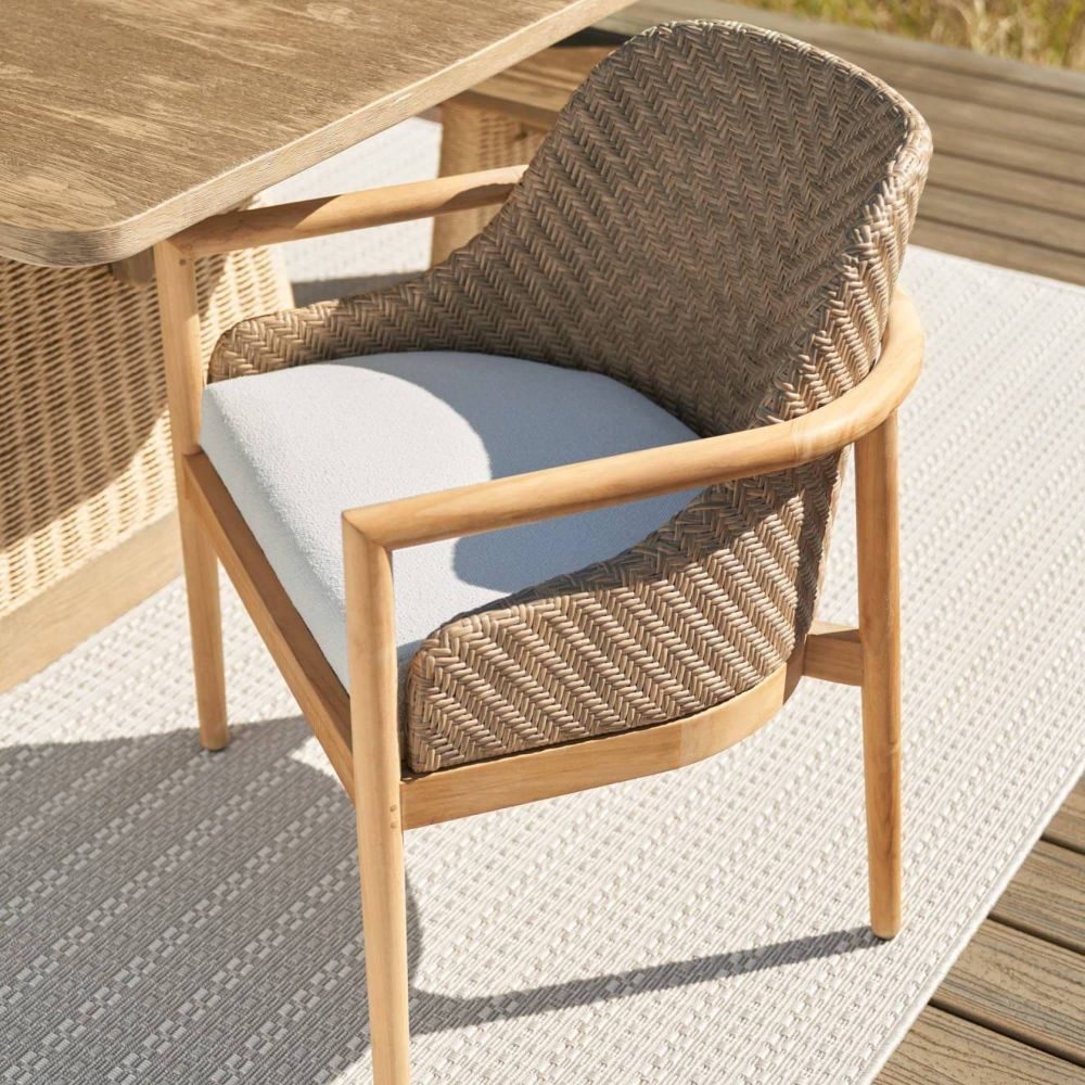 Chilton Performance Boucle Outdoor Dining Chair