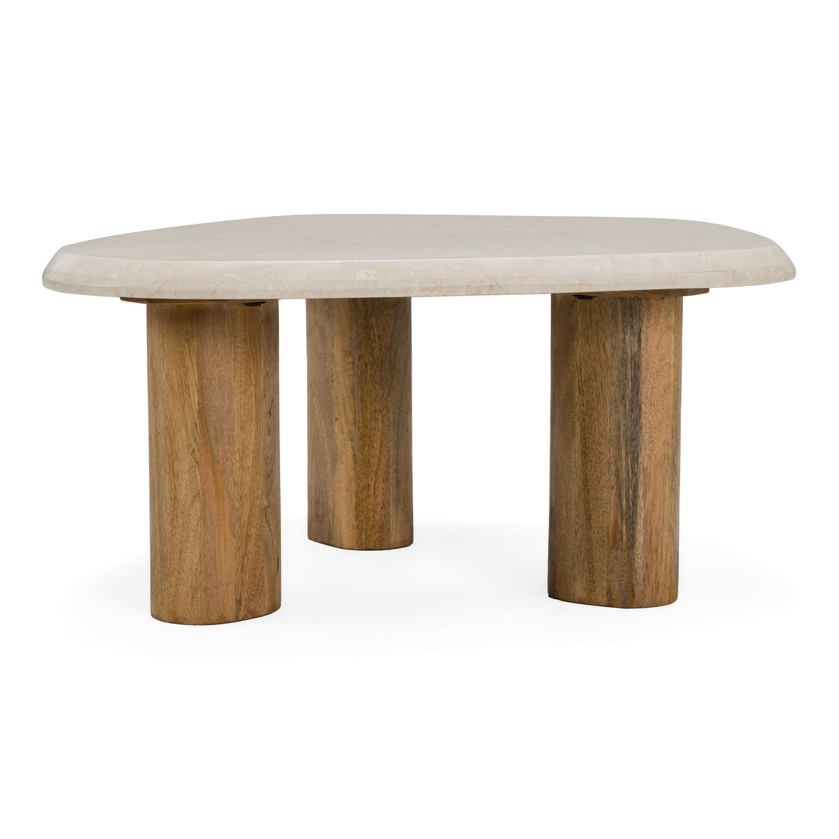 Chicago Modern Marble & Mango Wood Nesting Table Set