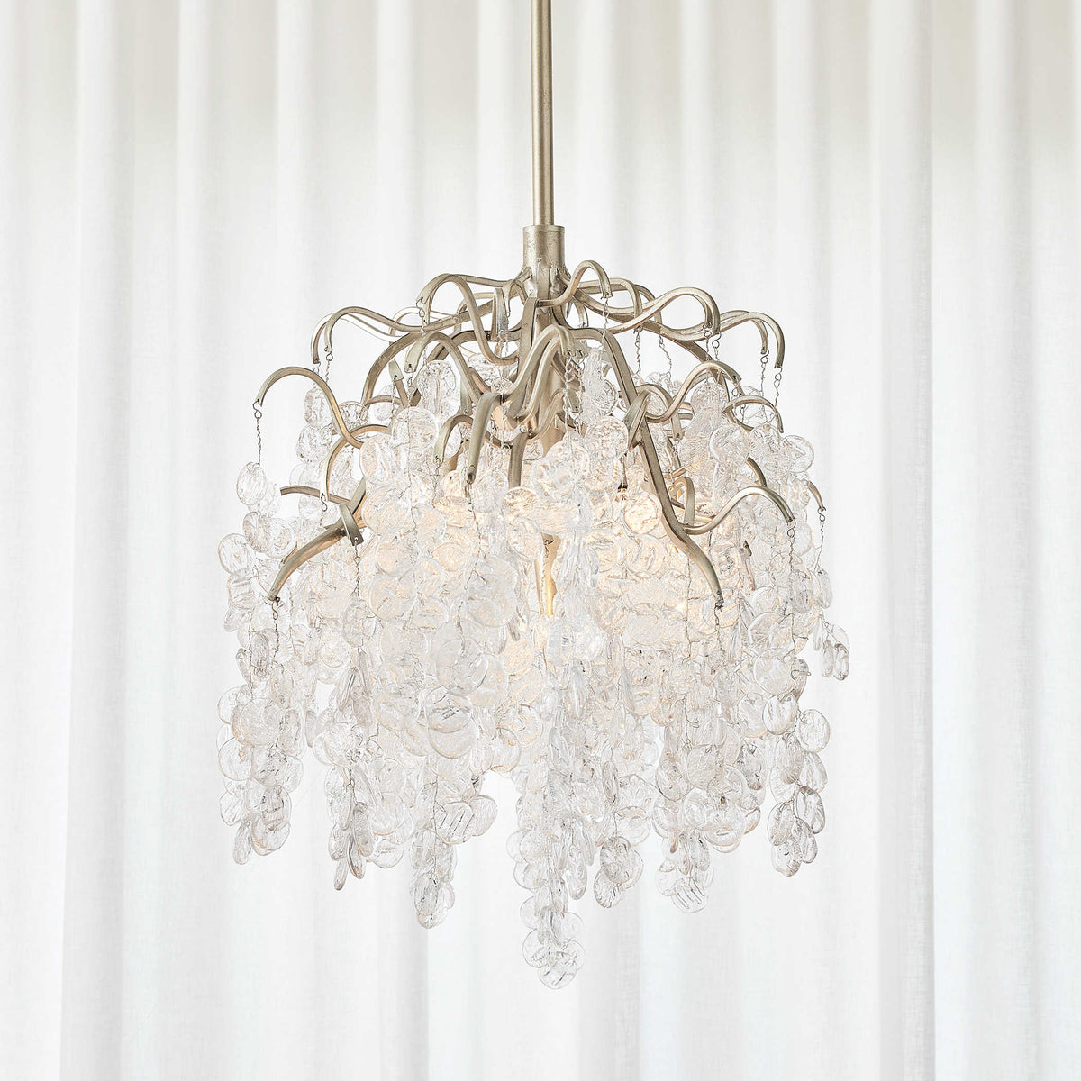 Boreas Silver Champagne Chandelier (Available in 2 Sizes)