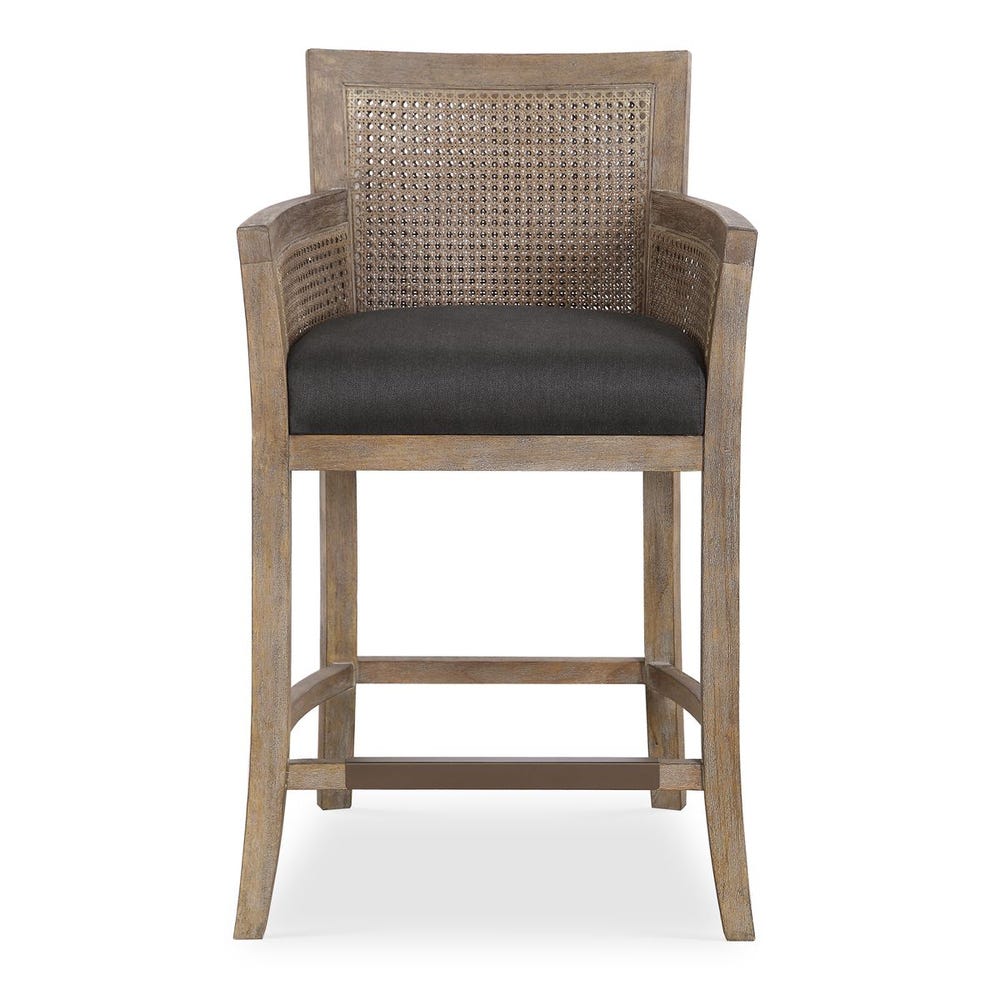 Ennis Dark Grey & Antique Bronze Counter Chair
