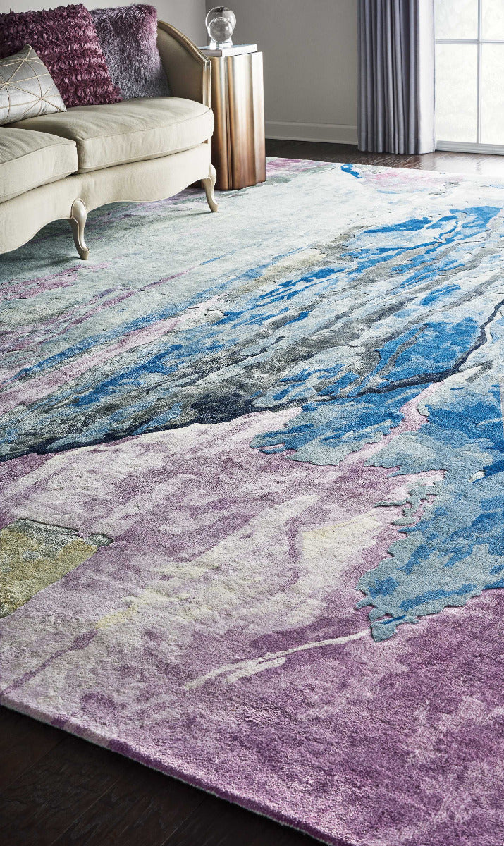 Vivid Grey/Multicolour Area Rug