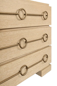 Blair 42" Cerused Oak Wood Chest/Cabinet