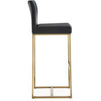 Moriah Black Gold Steel Barstools (Set of 2) - Luxury Living Collection