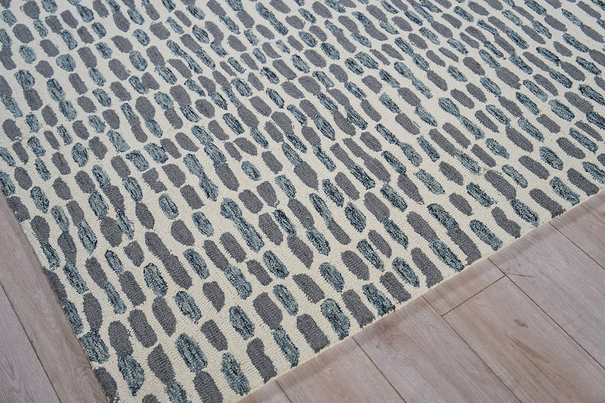 Reign Black/Grey Luxury Area Rug