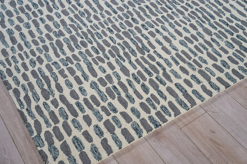 Reign Black/Grey Luxury Area Rug