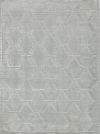 Nell Modern Light Silver Patterned Area Rug - Elegance Collection
