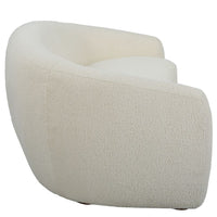 Eesha 90" Luxurious Off-White Faux Shearling Sofa