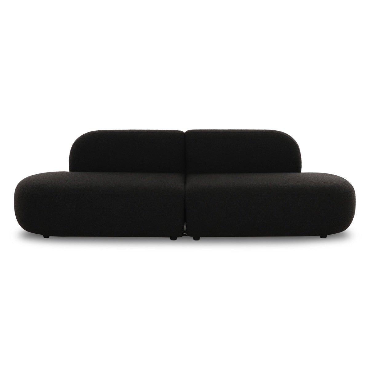Sofie 94" Black Performance Boucle Sectional Sofa - Luxury Living Collection