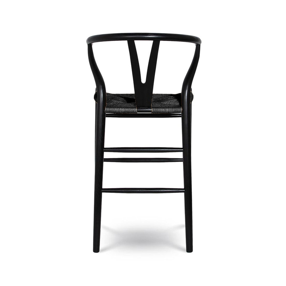 Akito Black Rope & Wood Counter Stool