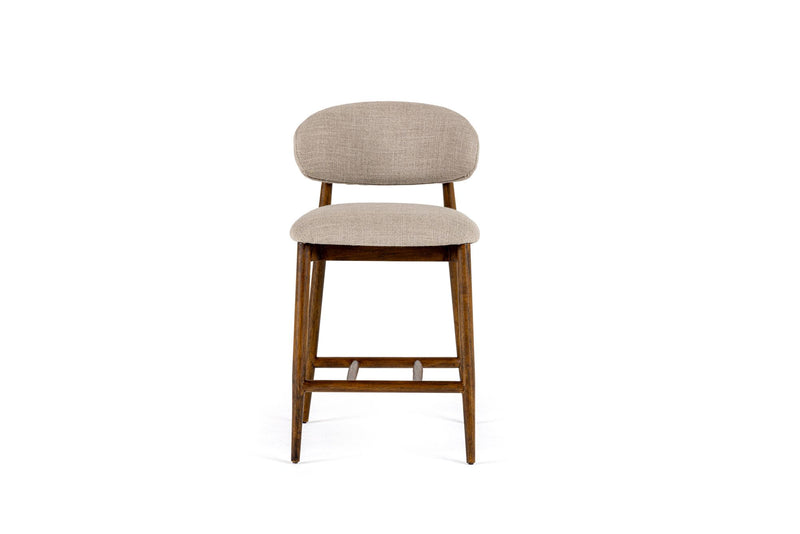 Danicca Modern Beige Linen Counter Stool
