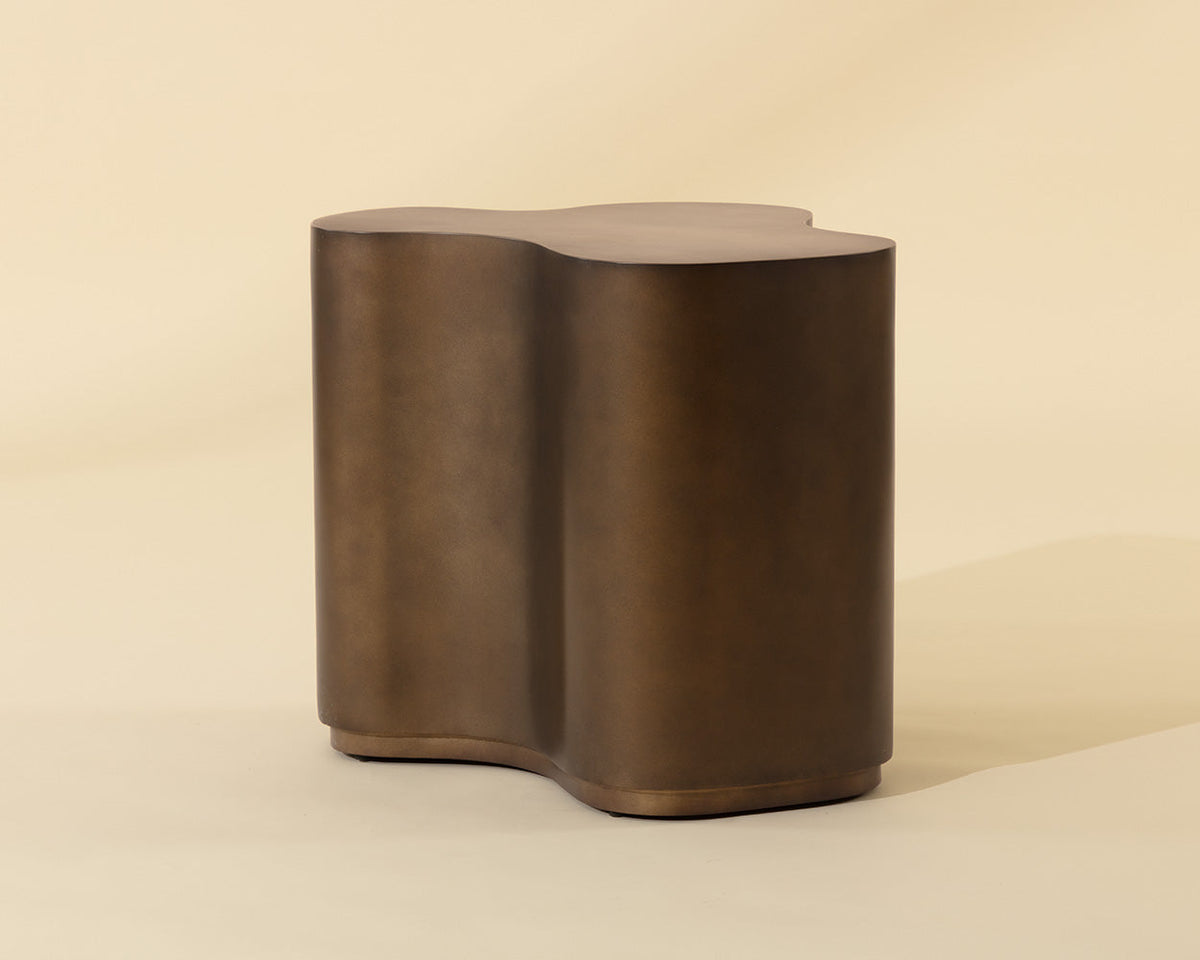 Boise Antique Brass & Bronze Iron Accent Table (2 Sizes Available)
