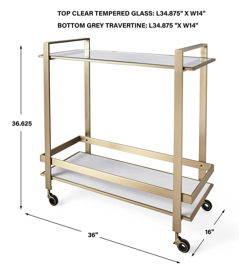 Conner Gold Bar Cart