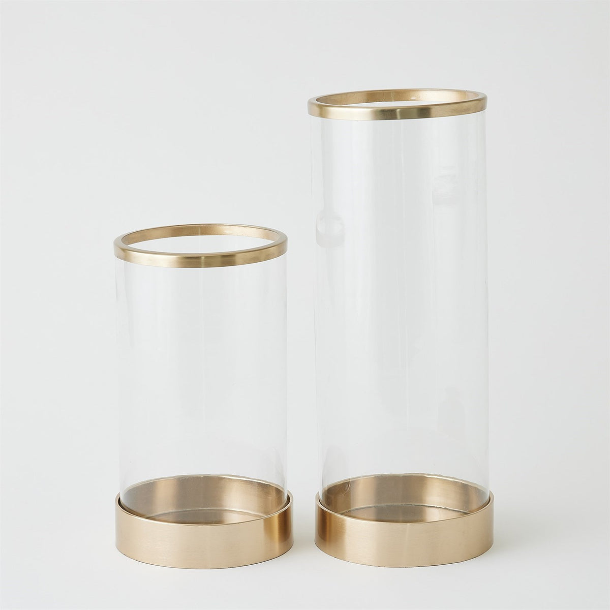 Banded Antique Brass Hurricanes (2 Sizes Available)